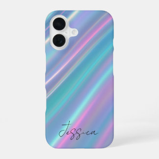Coque iPhone 16 Holographic Iridescent Waves