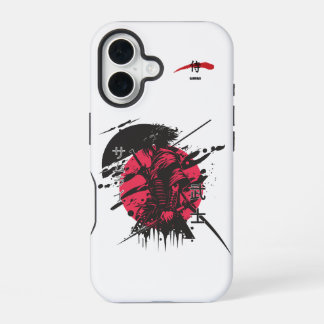 Coque iPhone 16 Honneur cramoisi : Guerrier Samouraï