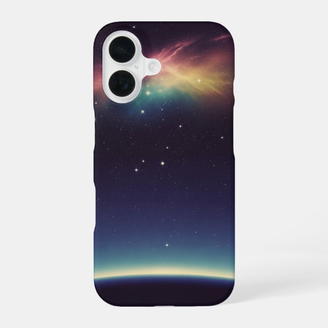 Coque iPhone 16 Horizon Cosmique Vintage (Verso)