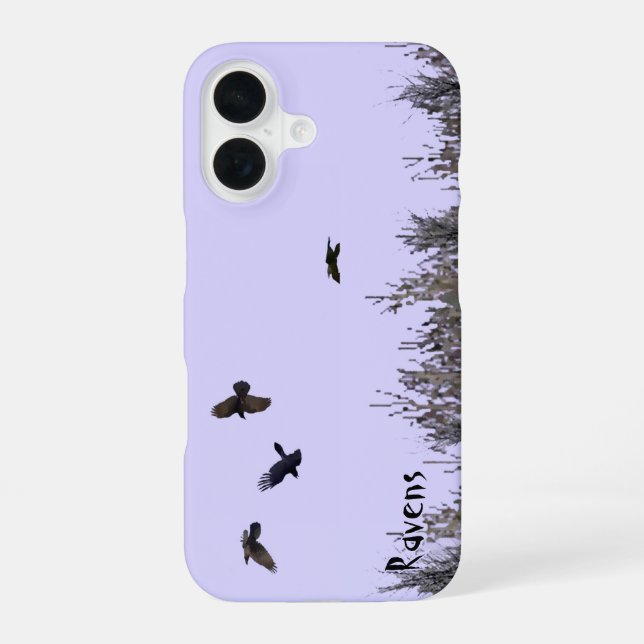 Coque iPhone 16 Horloge des ravens (Verso)