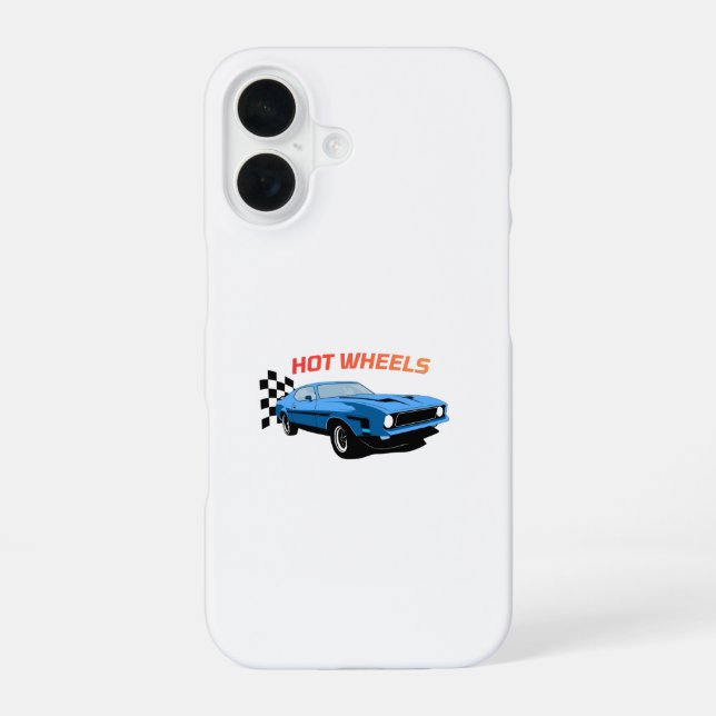 Coque iPhone 16 Hot Wheels – Vitesse, Style et Puissance (Verso)