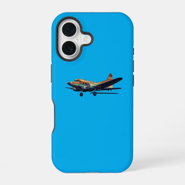 Coque iPhone 16 Housse bleue pour Iphone (Verso)