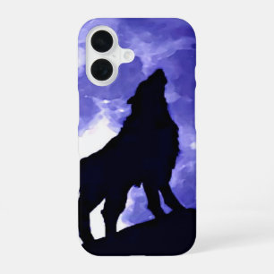 Coque iPhone 16 Howling Wolf & Fullmoon