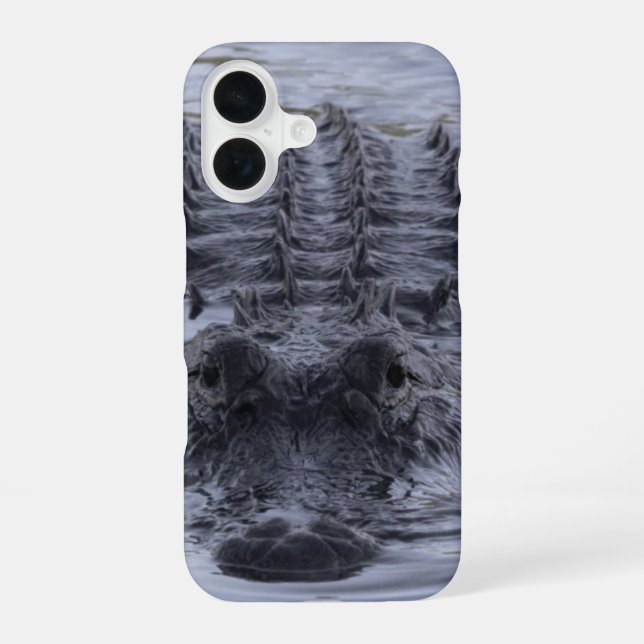 Coque iPhone 16 Hungry Gator sur coque d'iPhone 16 (Verso)