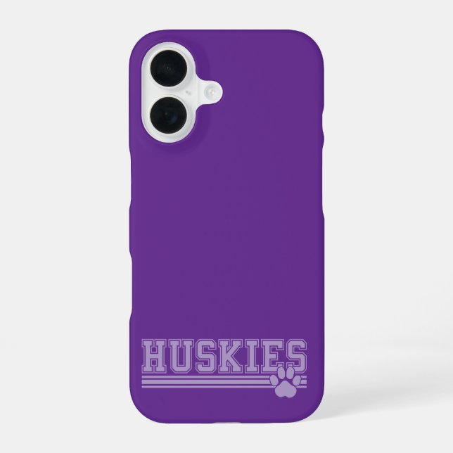 Coque iPhone 16 Huskies (Verso)