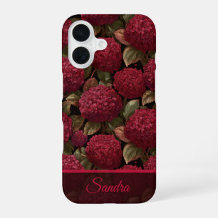 Coque iPhone 16 Hydrangeas Florales Cadeau de Remerciement Minimal