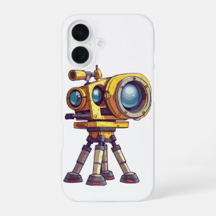 Coque iPhone 16 Icône 3D de théodolite rendue isolée sur le transp