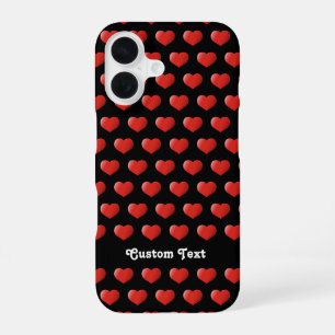 Coque iPhone 16 Icône de cœur 3D