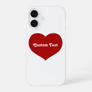Coque iPhone 16 Icône de cœur plat