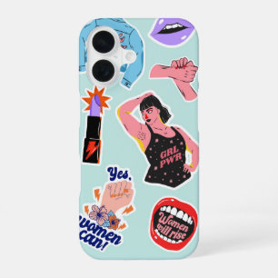Coque iPhone 16 Icône Féministe Les Femmes Se Lèveront Empowerment