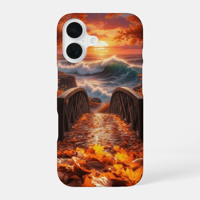 Coque iPhone 16 Idées de fond d'écran iPhone automne esthétique mi (Verso)