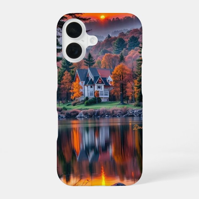 Coque iPhone 16 Idées de fond d'écran iPhone automne esthétique mi (Verso)