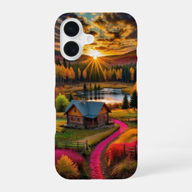 Coque iPhone 16 Idées de fond d'écran iPhone automne esthétique mi (Verso)