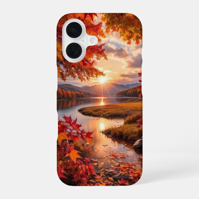 Coque iPhone 16 Idées de fond d'écran iPhone automne esthétique mi (Verso)