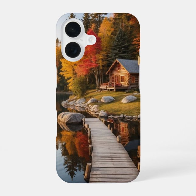 Coque iPhone 16 Idées de fond d'écran iPhone automne esthétique mi (Verso)