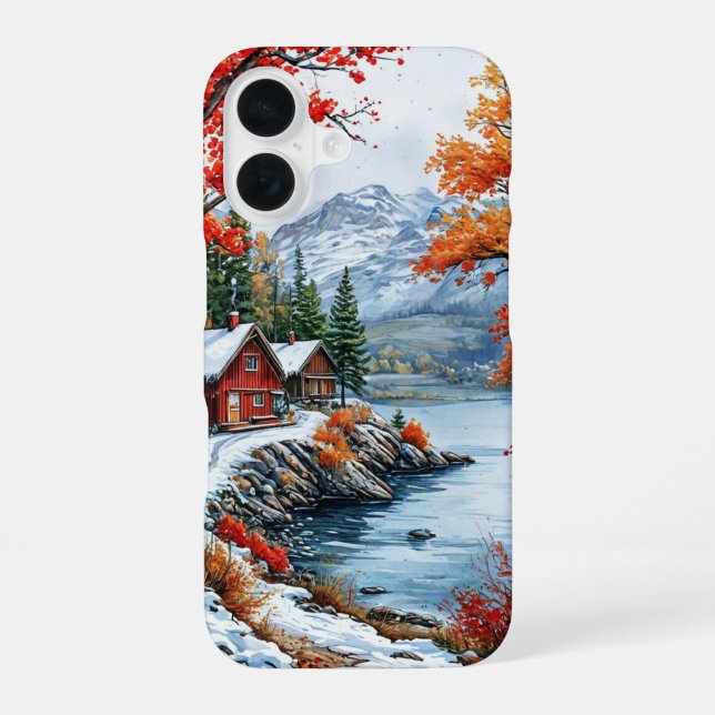 Coque iPhone 16 Idées de fond d'écran iPhone automne esthétique mi (Verso)
