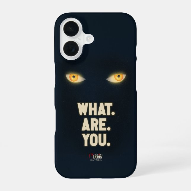 Coque iPhone 16 IL Joue Les Yeux "Quoi.Es.Vous." (Verso)