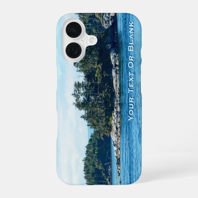 Coque iPhone 16 Île Salish (Verso)