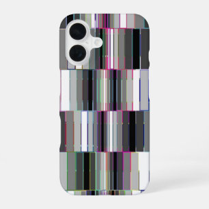 Coque iPhone 16 Illusion géométrique Abstraite linéaire