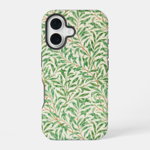 Coque iPhone 16 Illustration d'ornement de branche de saule vintag