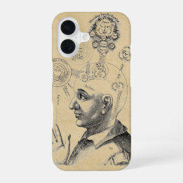Coque iPhone 16 Illustration médiévale de la pensée humaine