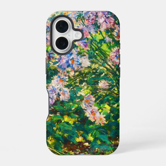 Coque iPhone 16 Illustration vintage de fleurs jolies Anémones (Verso)