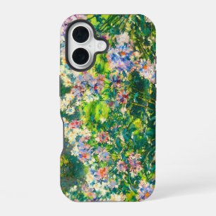 Coque iPhone 16 Illustration vintage de fleurs jolies Anémones