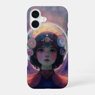 Coque iPhone 16 Imaginaire éthérée Céleste gardien du rêve d'enfan
