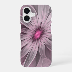 Coque iPhone 16 Imaginaire Fleur Plum Abstrait Flore Fractal Art