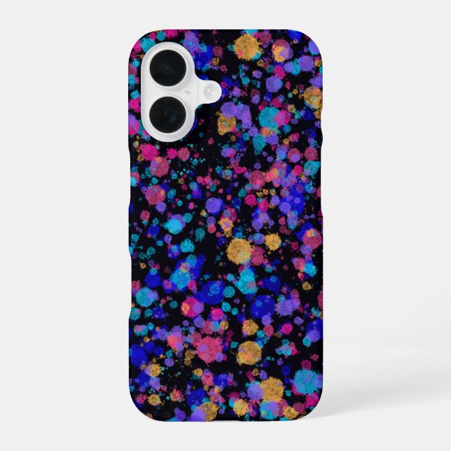 Coque iPhone 16 Impression abstraite : galaxies lointaines (Verso)