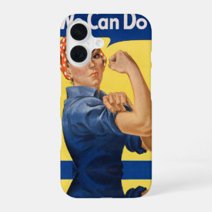 Coque iPhone 16 Impression d'art pop d'autonomisation de la puissa