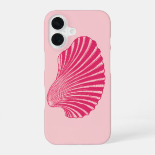 Coque iPhone 16 Impression de bloc de coquille Saint-Jacques, fuch