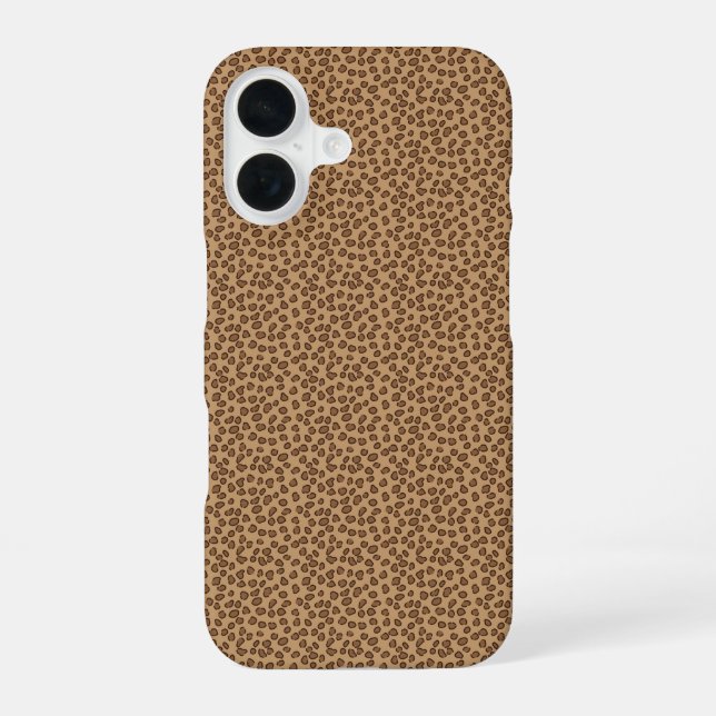 Coque iPhone 16 Imprimé léopard (Verso)