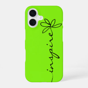 Coque iPhone 16 INSPIRE Sur Vert Néon