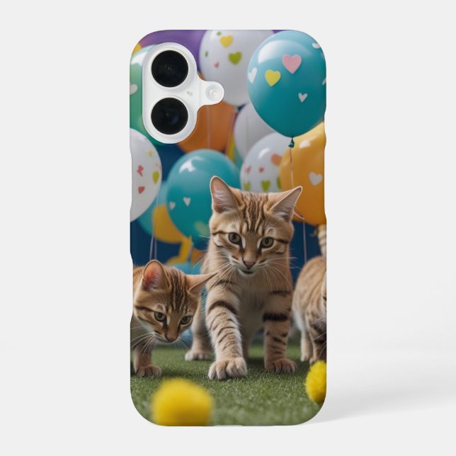 Coque iPhone 16 iPhone 16 coque glosy - amoureux des chats (Verso)
