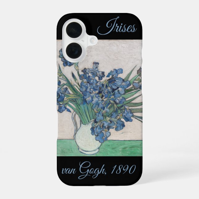 Coque iPhone 16 Iris de van Gogh :  (Verso)