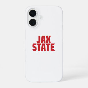 Coque iPhone 16 Jacksonville State University JAX STATE Bold Red