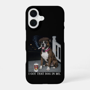 Coque iPhone 16 J'ai Ce Chien En Moi, Blague De Personnalité De Bo
