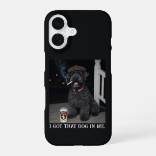 Coque iPhone 16 J'ai Ce Chien En Moi, Kerry Blue Terrier Drôle