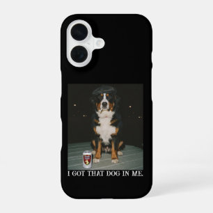 Coque iPhone 16 J'ai Ce Chien En Moi, Mème Amusant de Montagne de
