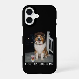 Coque iPhone 16 J'ai Ce Chien En Moi, Mème Drôle De Collie