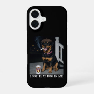Coque iPhone 16 J'ai Ce Chien En Moi, Personnalité Drôle De Rottwe