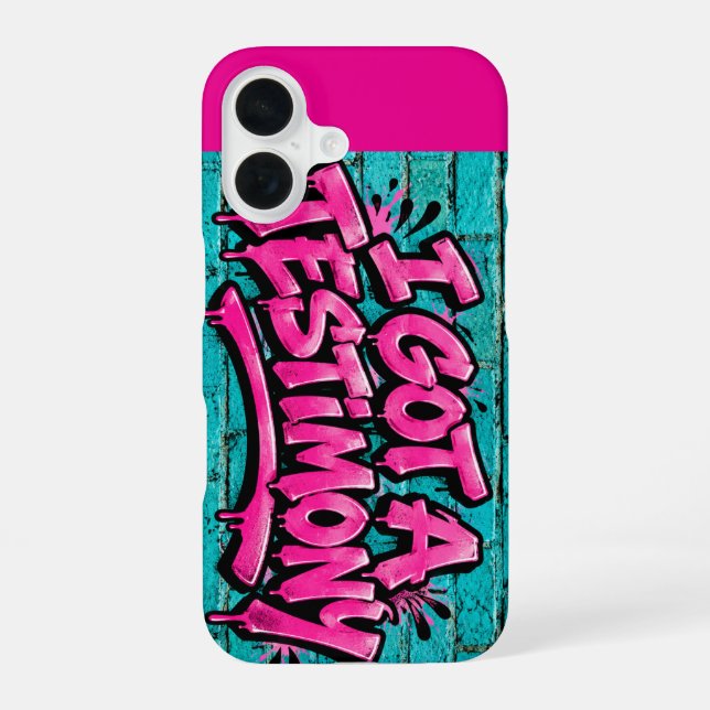 Coque iPhone 16 J'ai un témoignage  (Verso)