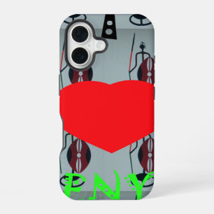 Coque iPhone 16 J'aime l'art imprimé Kenya