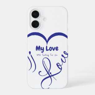 Coque iPhone 16 J'aime mon amour 🖤: Toujours en train de tomber a