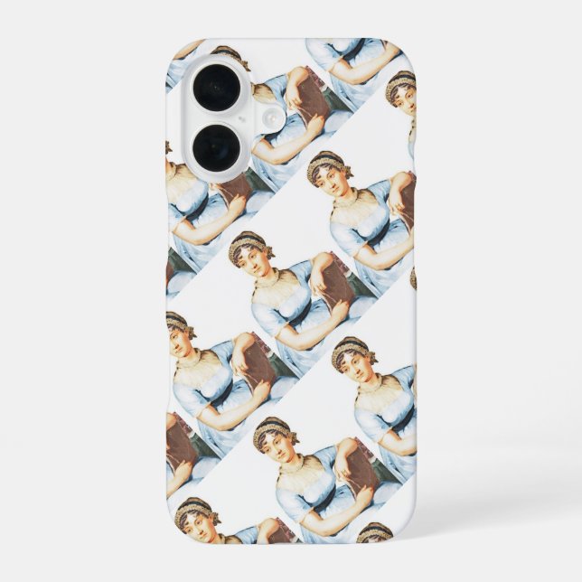 Coque iPhone 16 Jane Austen (Verso)