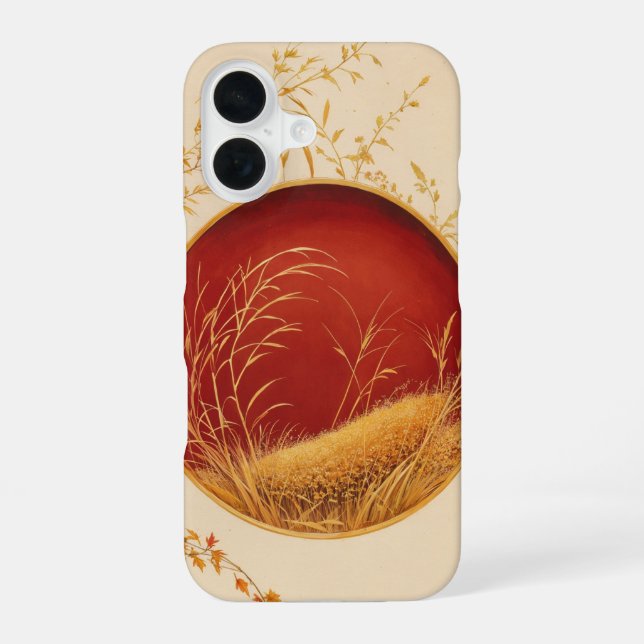 Coque iPhone 16 Japanese Autumn Moon Phone Case (Verso)