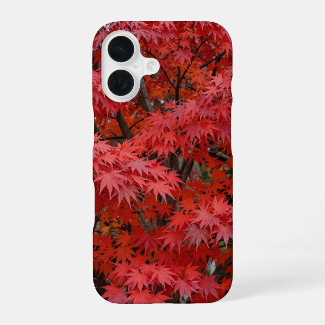 Coque iPhone 16 Japanese Maple Red Fall Phone Case (Verso)
