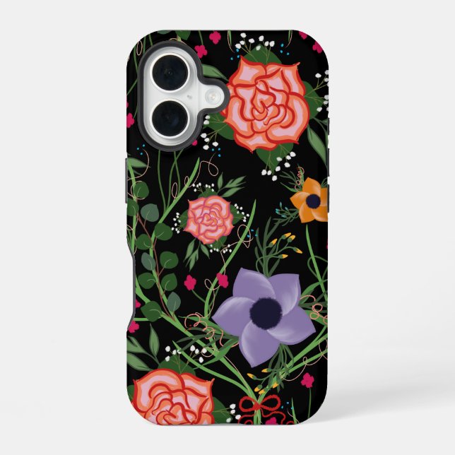 Coque iPhone 16 Jardin crépusculaire (Verso)