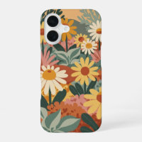 Jardin de marguerites vintage